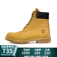 添柏嵐【保稅直發(fā)】經(jīng)典6寸大黃靴男鞋戶(hù)外防水真皮10061W寬版 10061W-小麥色 45