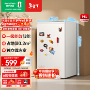容聲（Ronshen）95L立式小冰柜家用冷柜一級能效節能低噪省占地租房宿舍迷你小冰箱BC-95D12國家補貼
