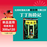 新版丁丁歷險記·大16開(kāi)：714航班 兒童文學(xué)讀物 小學(xué)生課外閱讀故事書(shū)