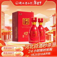 衡水老白干古法釀造中國紅 老白干香型白酒 67度 500ml雙瓶裝 婚宴春節送禮