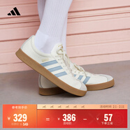 adidas「T頭鞋」VL COURT 2.0復古休閑板鞋德訓鞋阿迪達斯輕運動(dòng) 漢玉白/藍色/金色 (推薦女生選小半碼)   37