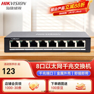 ?？低暎℉IKVISION）監控網(wǎng)絡(luò )交換機 千兆交換機 即插即用企業(yè)級網(wǎng)絡(luò )中繼器 6KV浪涌防護5口8口16口24口金屬外殼DSW-05 【8口千兆】4KV防浪涌丨即插即用DSW-08
