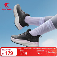 喬丹雨燕lite女跑步鞋皮面防水輕便通勤慢跑鞋防潑水科技運動(dòng)鞋