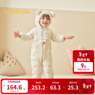巴拉巴拉童裝嬰兒連體衣輕薄羽絨服寶寶衣服2025冬裝抱衣爬服男童女童萌趣