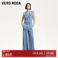 VEROMODA 牛仔褲2025春季新款無(wú)袖肩袢設計寬松休閑連體褲325164005