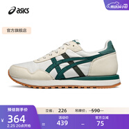 亞瑟士ASICS運動(dòng)休閑鞋男鞋女鞋舒適透氣運動(dòng)鞋慢跑鞋 TIGER RUNNER II 淺灰色/綠色 37