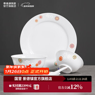 景德鎮（jdz）官方店高溫陶瓷玲瓏粉彩餐具釉中彩家用飯碗瓷器散件高檔禮盒 粉彩皮球花16頭