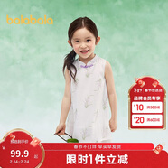 巴拉巴拉女童新中式連衣裙寶寶童裝夏兒童無(wú)袖裙子國風(fēng)208225111026