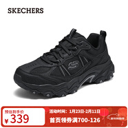 斯凱奇（Skechers）男士秋季綁帶城市戶(hù)外鞋男鞋237527 全黑色/BBK 43
