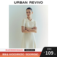 UR夏季新款女裝時(shí)尚氣質(zhì)修身收腰針織連衣裙UWG940180 本白 S