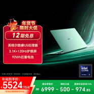 榮耀MagicBook Pro14【國家補貼】AI輕薄筆記本 92Wh電池 14.6吋U5-225H 32G 1T 3.1K綠洲護眼屏 綠