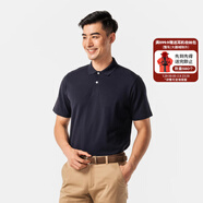 迪卡儂（DECATHLON）Polo衫男女運動(dòng)T恤夏翻領(lǐng)男短袖寬松半袖公司工服速干T恤 全棉深藍 XL