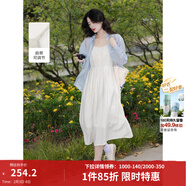 茵曼（INMAN）章若楠同款歐若風(fēng)天絲薄開(kāi)衫女裝襯衫2026夏季新品長(cháng)袖襯衣 吊帶裙田園杏-18322336 M