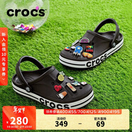 卡駱馳（CROCS）貝雅卡駱班洞洞鞋|205089 黑色/白色-066   41 /42(260mm)  