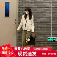 GARNUO白色小香風(fēng)羽絨外套女開(kāi)春秋冬法式名媛小個(gè)子高級感羊毛短款上衣 白色【常規版】 S 【85-100斤】