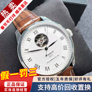 天梭（TISSOT）【二手99新】天梭男表力洛克二手機械男表天梭手表男士休閑運動(dòng)二手奢侈品腕表 【鏤空盤(pán)】白皮T006.407.16.033.01