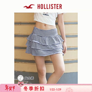 HOLLISTER25夏季甜美芭蕾風(fēng)蓬蓬蛋糕半身裙裙褲女裝343-5086 海軍藍條紋 S (165/68A)標準版
