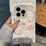 華為（HUAWEI）適配可愛(ài)動(dòng)物蘋(píng)果17/16pro手機殼華為mate60p50榮耀100紅米note11女OPPOreno13/9/8/7小米14/vivos 透明【卡通小動(dòng)物】 榮耀50 SE