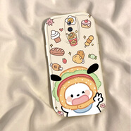 倍技適用Oppo R17趣味手機殼榮耀可愛(ài)日系ins情侶卡通帕恰狗漢堡kt貓直邊硅膠軟殼軟套保護殼全包防摔 R17【古董白-漢堡帕恰狗】