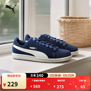 彪馬（PUMA）復古休閑黑色薄底板鞋男女冬經(jīng)典低幫運動(dòng)鞋SMASH 361730 深藍色-白-20 36
