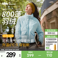 蕉下（beneunder）氣絨服立領(lǐng)輕量保暖防風(fēng)秋冬女士氣絨外套顯瘦舒適CL186 清羽藍 尺碼偏大介意勿拍 L 尺碼偏大介意勿拍