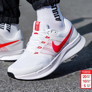 耐克（NIKE）男鞋 2026新款春季運動(dòng)鞋輕便舒適緩震耐磨日常跑步鞋男 白色紅勾-109 44