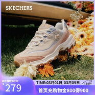 斯凱奇（Skechers）38節禮物奶茶熊女鞋春厚底老爹鞋軟底百搭熊貓鞋休閑運動(dòng)鞋149238