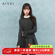 AIVEI欣賀艾薇2025冬季新減齡千金格雷學(xué)院風(fēng)背心連衣裙XRV7L03A 灰色 M