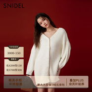 SNIDEL2025春夏甜美蝴蝶結系帶V領(lǐng)針織開(kāi)衫連衣裙SWNO251303 象牙白 均碼 （F）