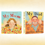 英文原版 我爸爸/我媽媽 2冊套裝 My Dad/My Mom 安東尼布朗 Anthony Browne 嬰幼兒?jiǎn)⒚衫L本