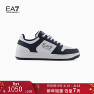 EMPORIO ARMANI/阿瑪尼官方旗艦【新年禮物】EA7/男女運動(dòng)滑板鞋 MZ069-藏藍色/白色 (尺碼偏小，建議拍大一碼) 39.5 ( IT 6.5 | 39 1/3)