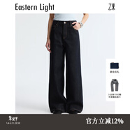 乙來(lái)復古皮翻領(lǐng)原色牛仔夾女仔外套上衣2025新款 經(jīng)典原牛仔色-牛仔褲 S