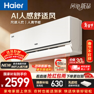 海爾舒適風(fēng)空調 麥浪套系大1匹 一級變頻冷暖臥室掛機 雙排銅管蒸發(fā)器 國家補貼以舊換新KFR-26GW/E2-1
