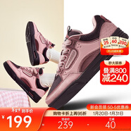 安踏驁杰滑板鞋女鞋厚底耐磨潮流商場(chǎng)同款情侶復古運動(dòng)鞋休閑鞋