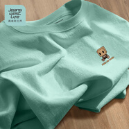 JEANSWEST LIFE真維斯短袖T恤男士純棉透氣夏季男女款半袖體恤青少年寬松五分袖