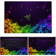 雷蛇Razer靈刃15電腦貼紙標(biāo)準(zhǔn)版精英版機身炫彩貼膜15.6英寸筆記本外殼保護膜 款式1 ABCD面