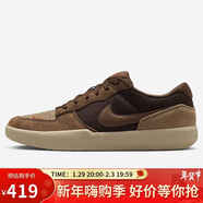 耐克NIKE男女休閑鞋 NIKE SB FORCE 58 運動(dòng)鞋DV5477-201棕43