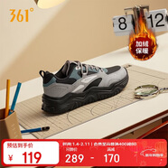 361°運動(dòng)女鞋加絨保暖棉鞋冬季女士復古厚底休閑老爹鞋子682446738-2