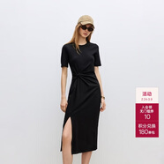 ONLY 2025春季時(shí)尚休閑中長(cháng)款開(kāi)叉收腰顯瘦連衣裙女|125161012