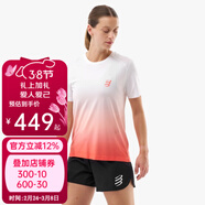 COMPRESSPORT跑步 Performance 短袖 III 女 SS Tshirt 熒紅/白 M