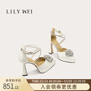 Lily Wei【仲夏物語(yǔ) 】法式仙女風(fēng)防水臺高跟涼鞋夏交叉帶女鞋小碼 定制刻字服務(wù)+88元，打造專(zhuān)屬禮物 【信息說(shuō)明,勿拍】 31