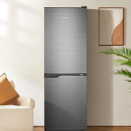 星星（XINGX）酒店飲料酒水迷你小冰箱出租房專(zhuān)用冰柜酒吧吧臺冰吧家用小冰箱 極致灰/鋼板-BCD-185A