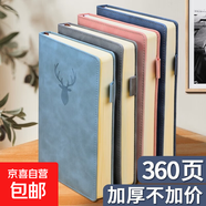 羊巴皮質(zhì)記事本A5皮面本筆記本本子軟面抄加厚辦公專(zhuān)用商務(wù)工作會(huì )議記錄本簡(jiǎn)約日記本加厚考研 A5加厚款1本｜淺灰（360頁(yè)/本）