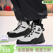 卡帕（Kappa）男鞋雪地靴子男款冬季加厚棉鞋高幫加絨保暖馬丁靴 經(jīng)典白 42