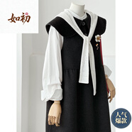 小紅書(shū)爆款2026冬新款娃娃領(lǐng)毛呢連衣裙女獨特超好看小個(gè)子設計感 圖片色[贈送胸針] L