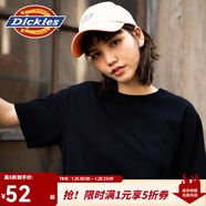 Dickies 純棉短袖T恤 情侶男女同款 純色休閑百搭 DK007093 黑色 2XL