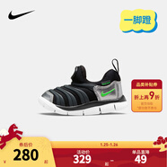 NIKE 耐克男女童毛毛蟲(chóng)運動(dòng)鞋DYNAMO 緩震舒適一腳蹬兒童休閑學(xué)步鞋 343938-028 22 【建議腳長(cháng)12cm】
