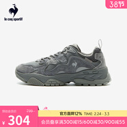 樂(lè )卡克（Le coq sportif）法國公雞秋季男女同款日常輕戶(hù)外運動(dòng)鞋 深灰 37