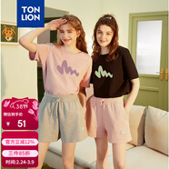 唐獅（TonLion）2025短袖T恤女半袖體恤chic寬松上衣