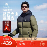 駱駝火山羽絨服1.0男士鴨絨加厚防寒面包服潮款冬季外套M13CR07089H